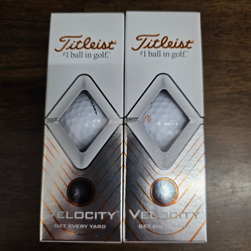 Titleist‎ Velocity Golf Balls (2 Boxes) White High Flight Low Spin
